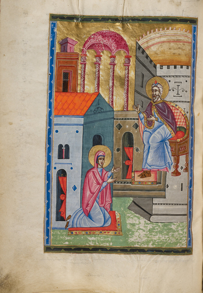 Malnazar:Hannah before Eli the High Priest, Poster Print Wall Art