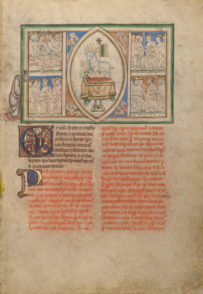 Unknown:The Vision of the Lamb in the Midst of the Four Livi, Poster Print Wall Art