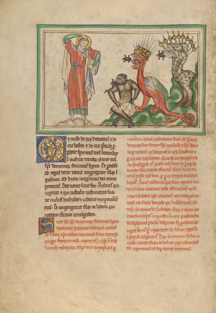 Unknown:Unclean Spirits Issuing from the Mouths of the Drago, Poster Print Wall Art