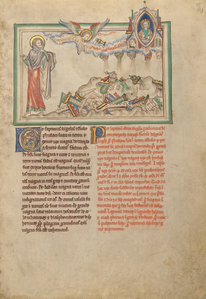 Unknown:The Angel Pouring Out from the Seventh Vessel, Poster Print Wall Art