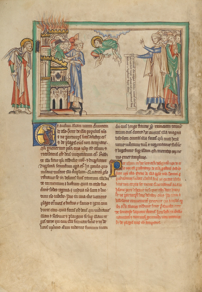 Unknown:The People of God Leaving Babylon and Merchants Lame, Poster Print Wall Art