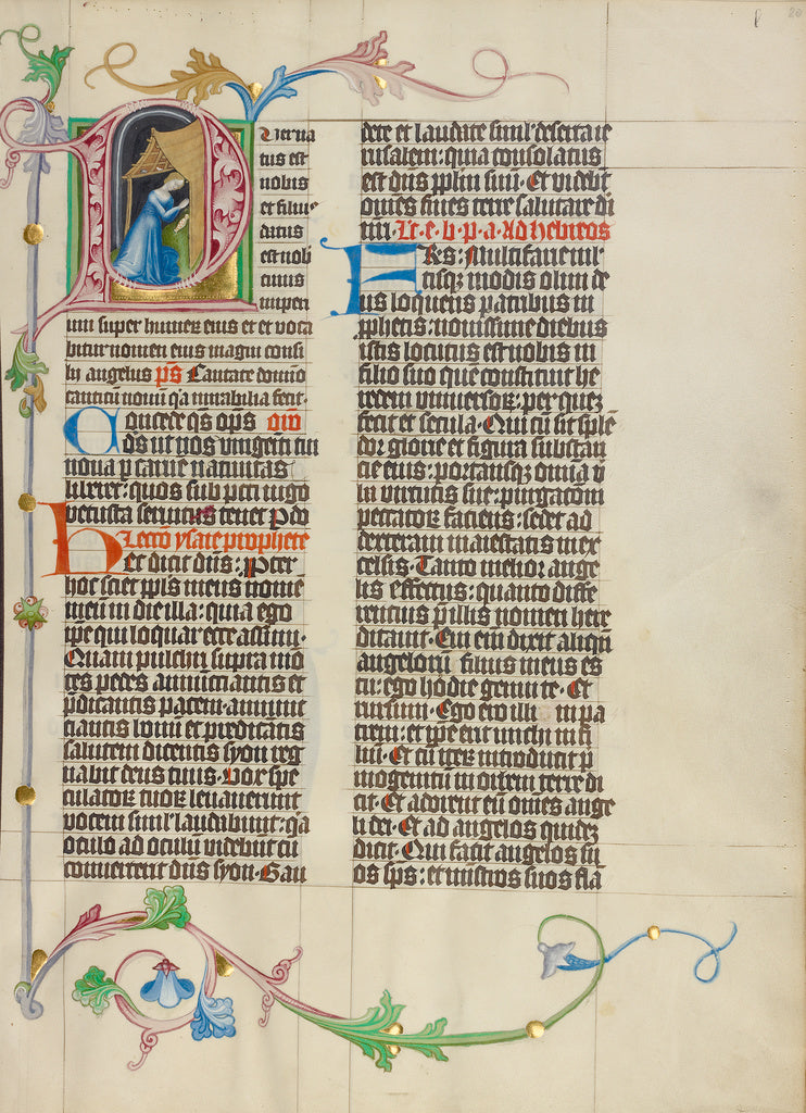 Master Michael:Initial P: The Nativity, Poster Print Wall Art