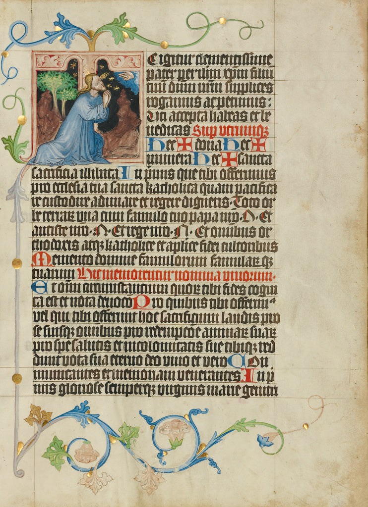 Master Michael:Initial T: The Agony in the Garden, Poster Print Wall Art