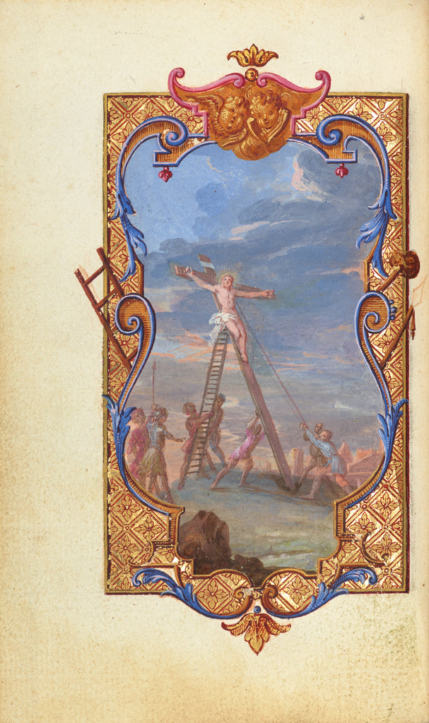 Jean Pierre Rousselet:The Raising of the Cross, Poster Print Wall Art