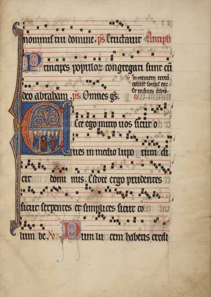 Unknown:Initial E: The Mission of the Apostles, Poster Print Wall Art