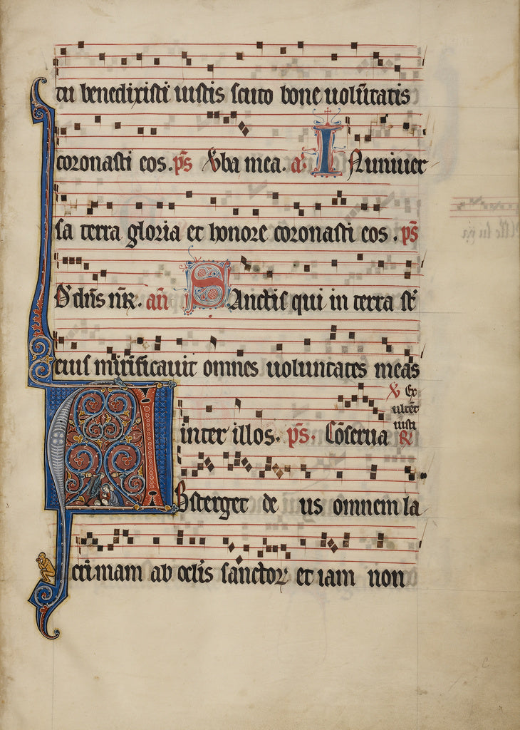 Unknown:Initial A: The Beheading of Four Martyrs, Poster Print Wall Art