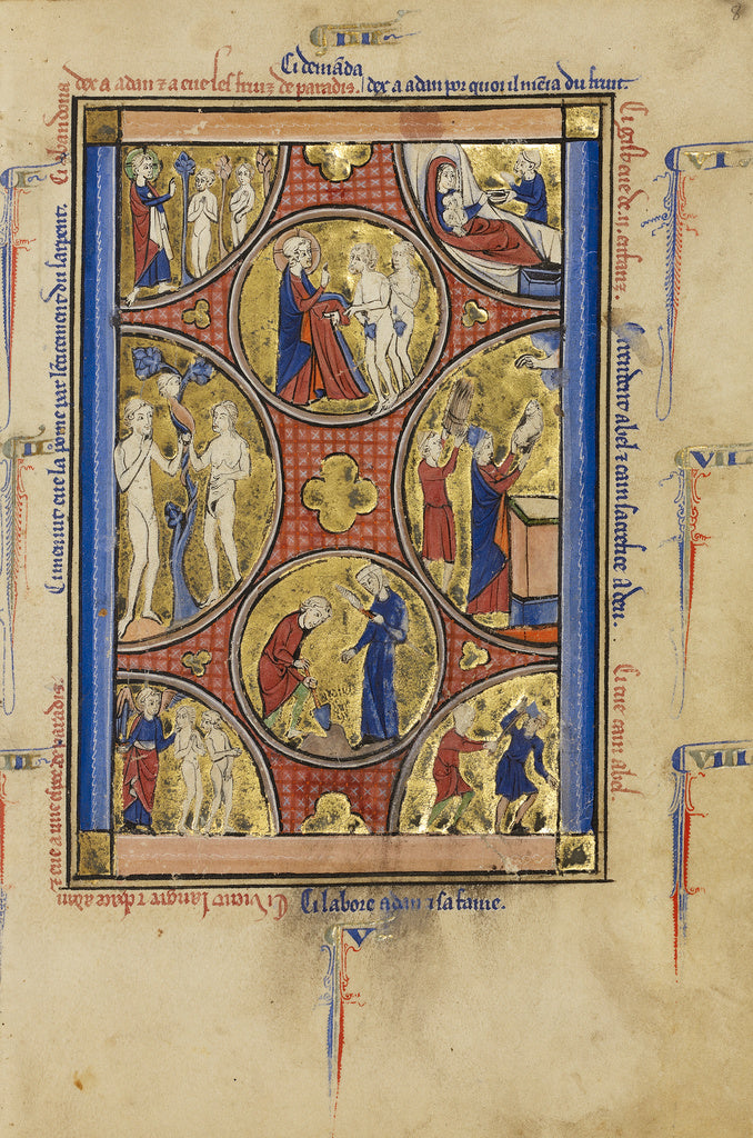 Unknown:Scenes from the Lives of Adam and Eve and Cain and A, Poster Print Wall Art