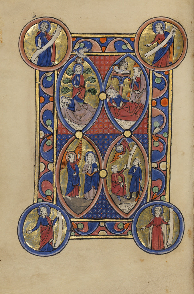 Unknown:The Tree of Jesse; The Annunciation; The Nativity; T, Poster Print Wall Art