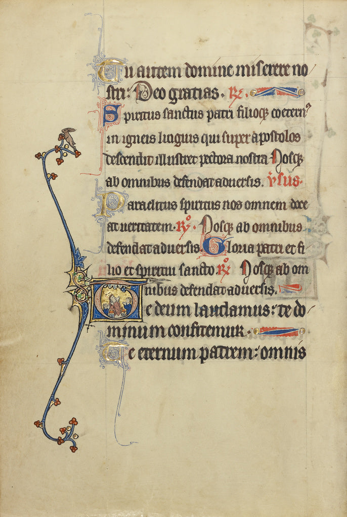 Unknown:Initial T: A Cleric with Two Assistants, Poster Print Wall Art
