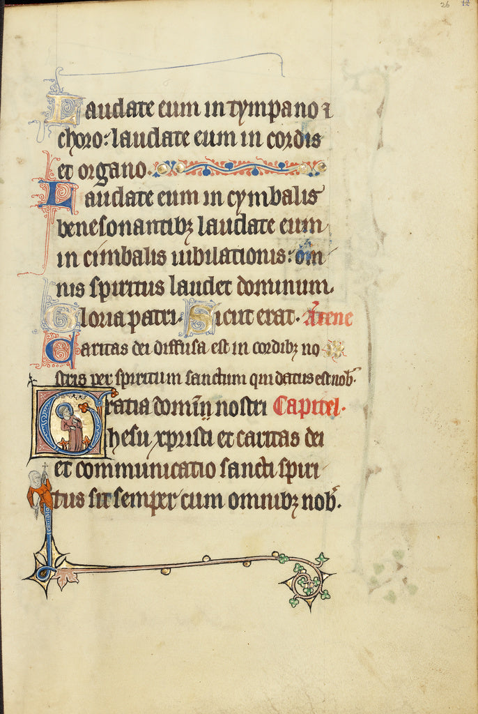 Unknown:Initial G: Saint Peter, Poster Print Wall Art