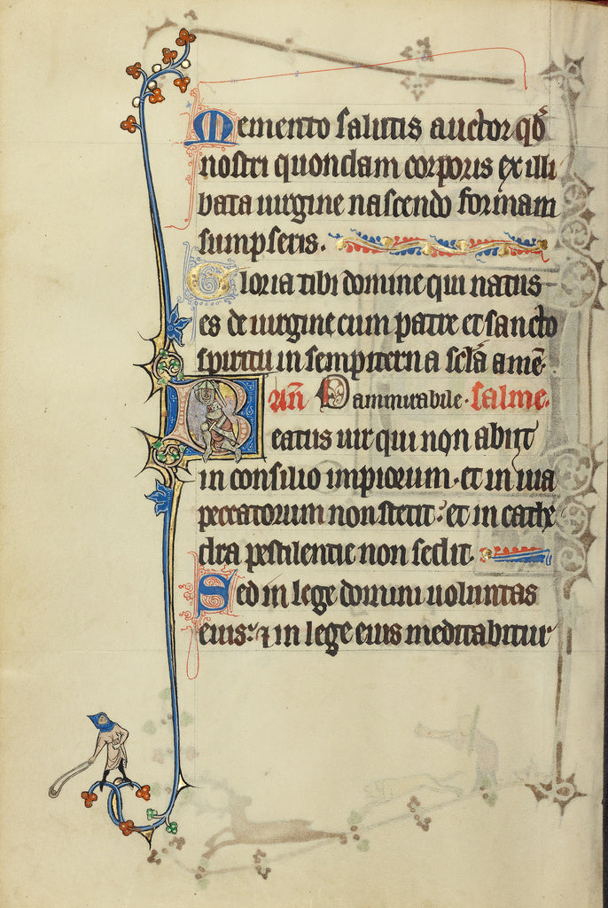 Unknown:Initial B: David and Goliath, Poster Print Wall Art