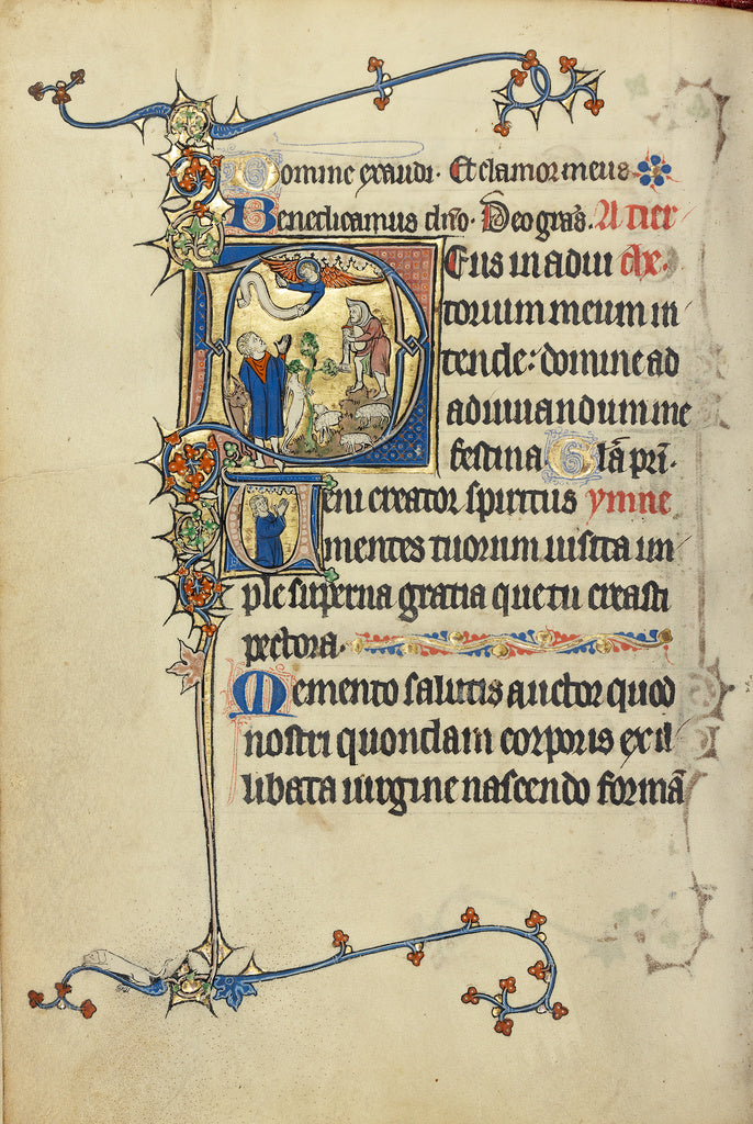Unknown:Initial D: The Annunciation to the Shepherds; Initia, Poster Print Wall Art