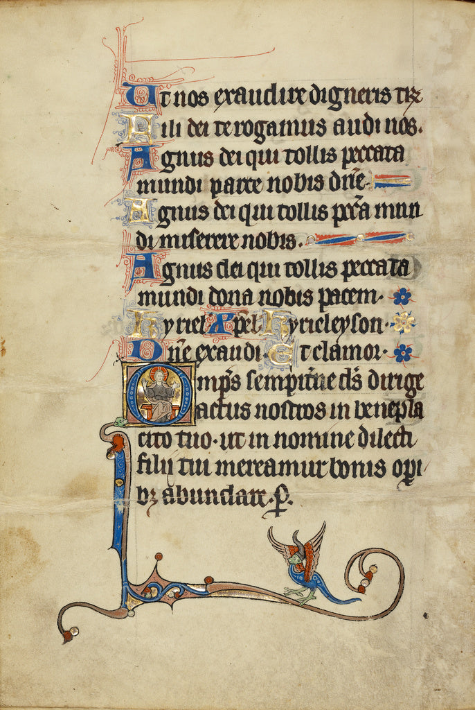 Unknown:Initial O: The Lord Enthroned,16x12