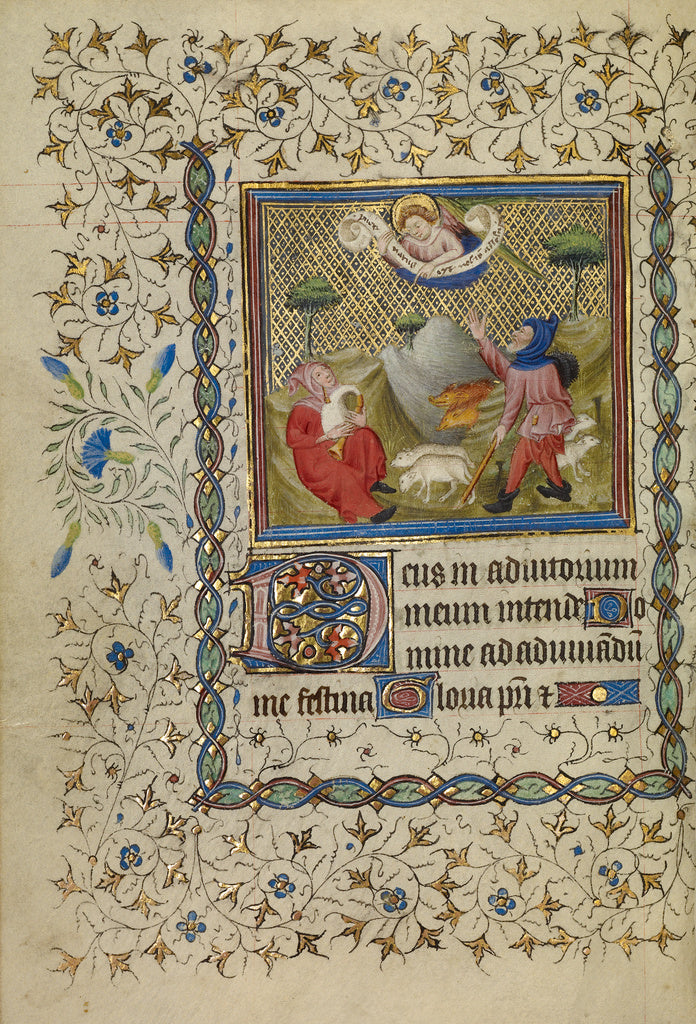 Unknown:The Annunciation to the Shepherds, Poster Print Wall Art