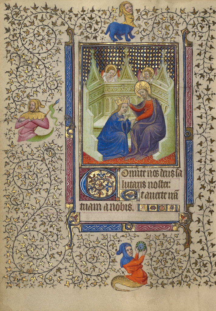 Egerton MasterFollower of the:The Coronation of the Virgin, Poster Print Wall Art
