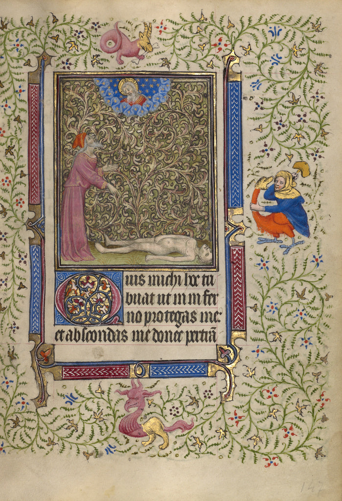 Egerton MasterFollower of the:Job Pointing to a Corpse on th, Poster Print Wall Art