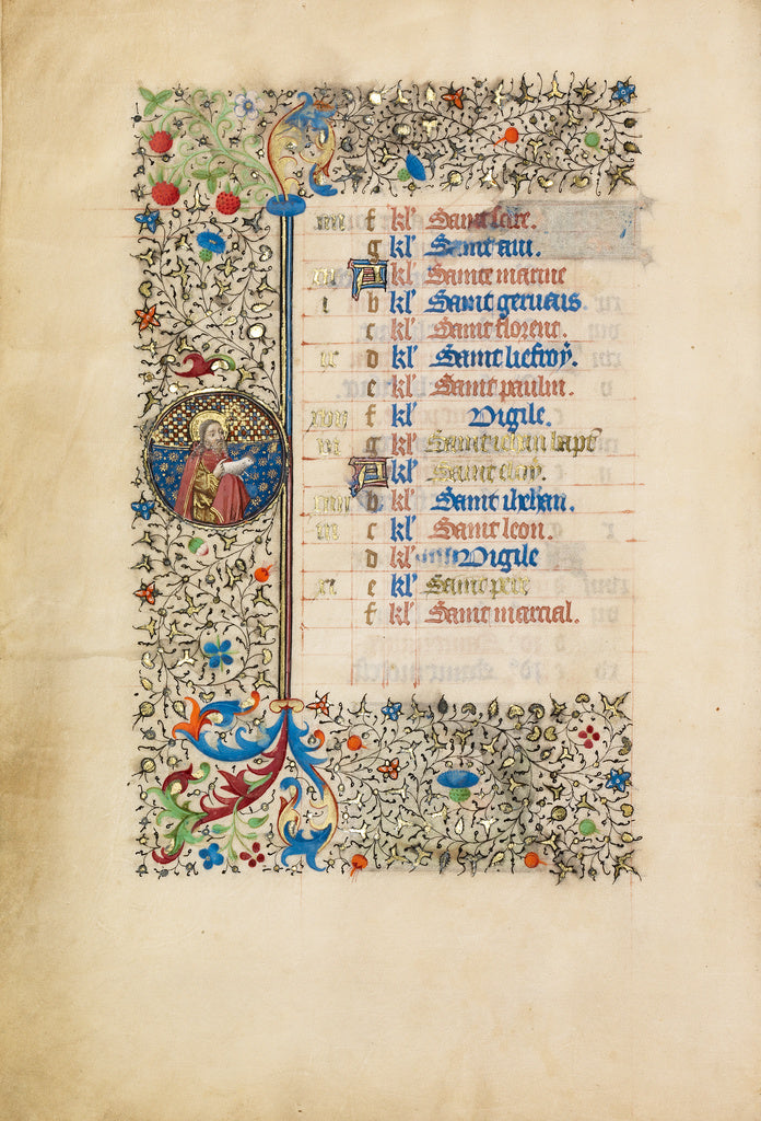 Bedford MasterWorkshop of the:June Calendar Page; Saint John, Poster Print Wall Art