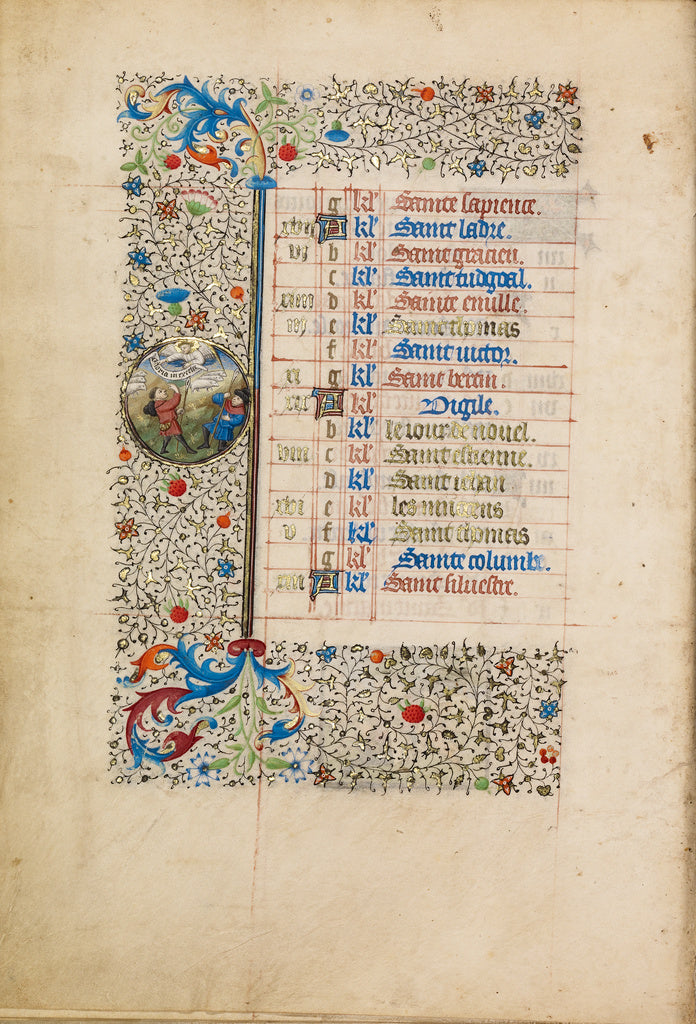 Bedford MasterWorkshop of the:December Calendar Page; The An, Poster Print Wall Art