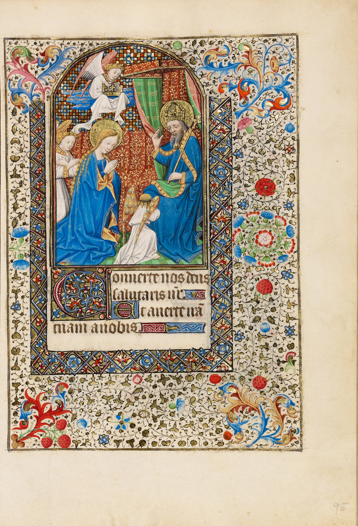 Bedford MasterWorkshop of the:The Coronation of the Virgin, Poster Print Wall Art