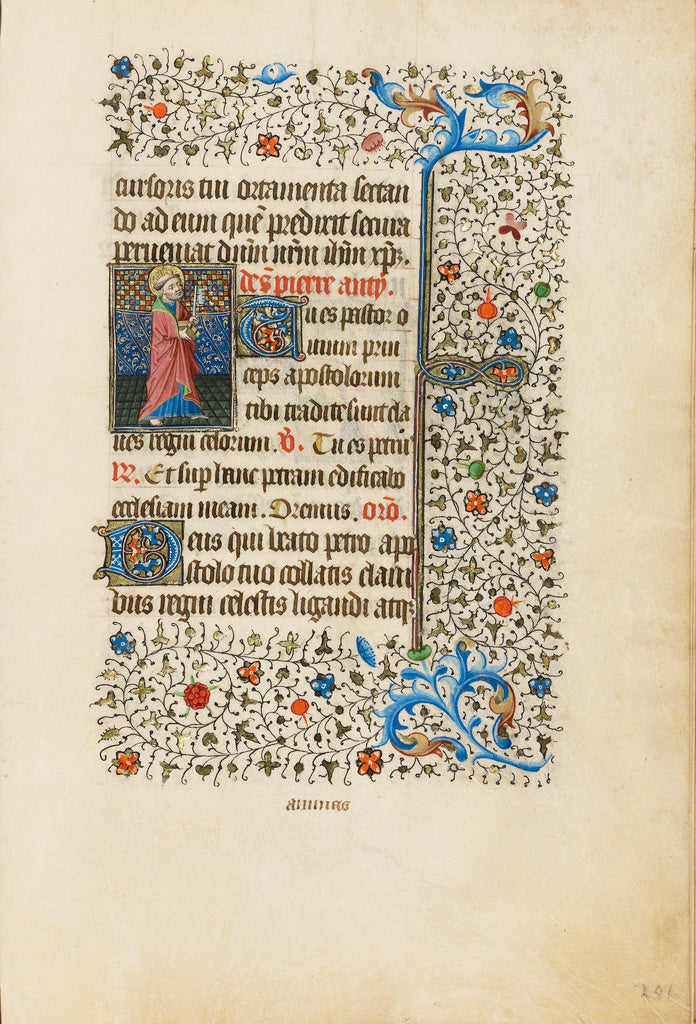 Bedford MasterWorkshop of the:Saint Peter with a Key, Poster Print Wall Art