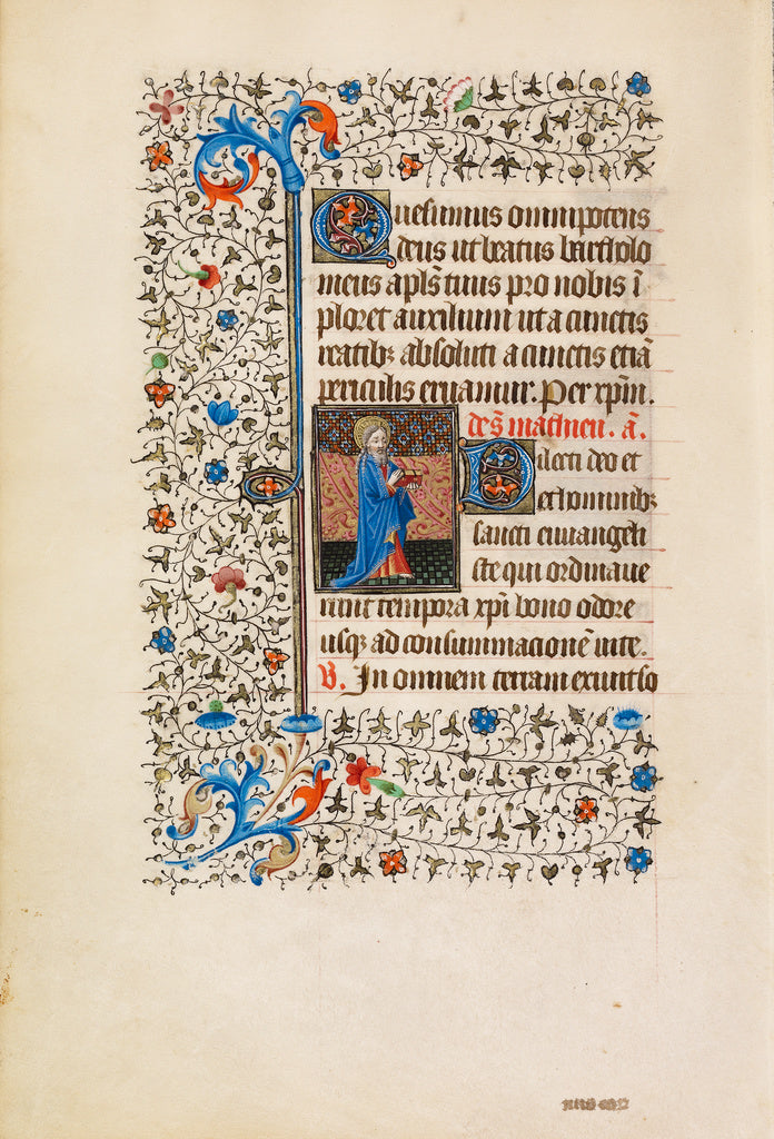 Bedford MasterWorkshop of the:Saint Matthew with a Book, Poster Print Wall Art