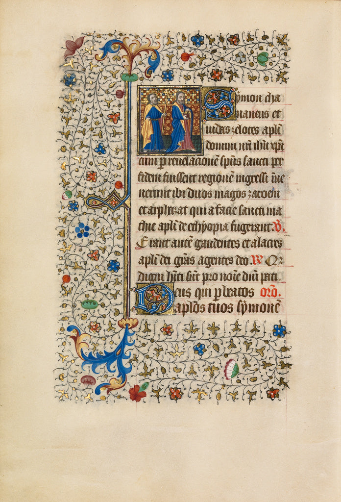 Bedford MasterWorkshop of the:Saints Simon and Judas with a , Poster Print Wall Art
