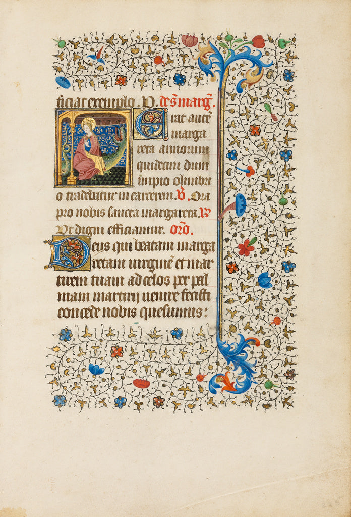 Bedford MasterWorkshop of the:Saint Margaret and a Dragon, Poster Print Wall Art