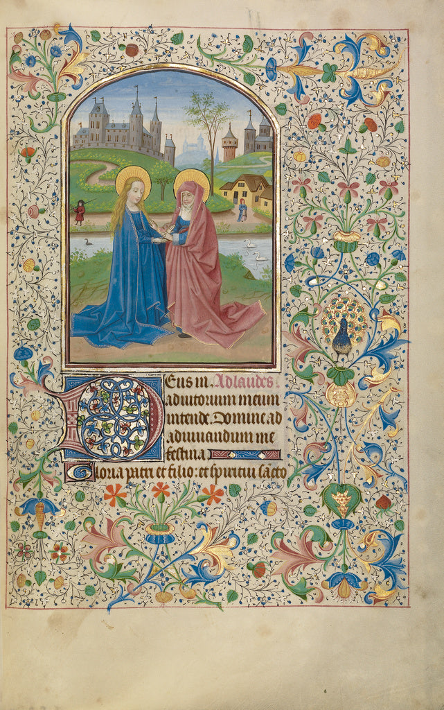 Willem Vrelant:The Visitation, Poster Print Wall Art