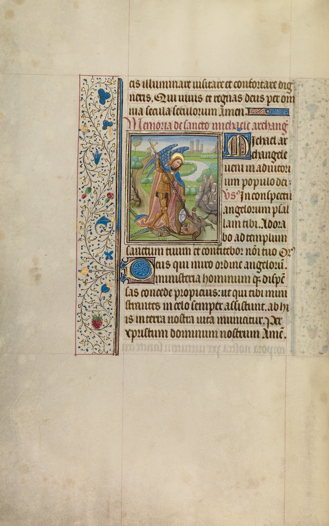 Willem VrelantWorkshop of:Saint Michael and the Dragon, Poster Print Wall Art