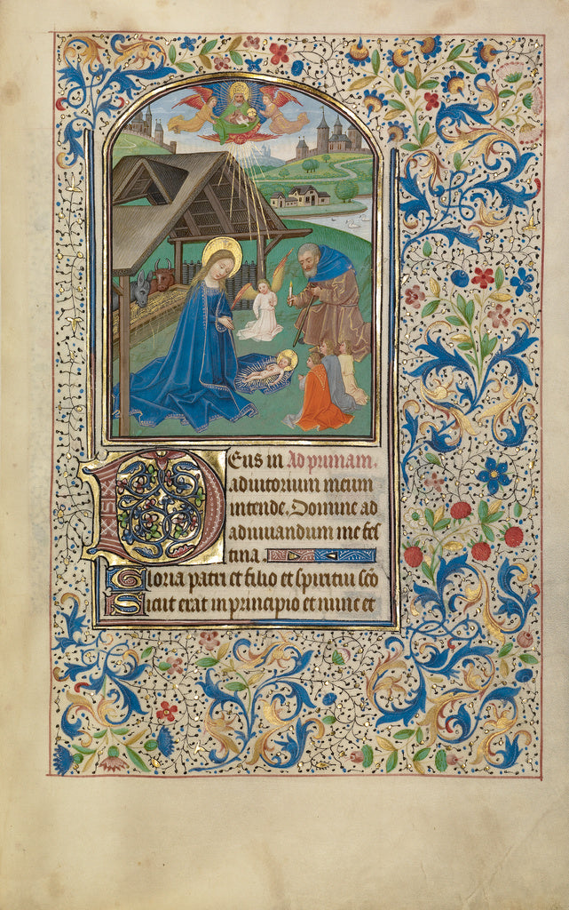 Willem Vrelant:The Nativity, Poster Print Wall Art