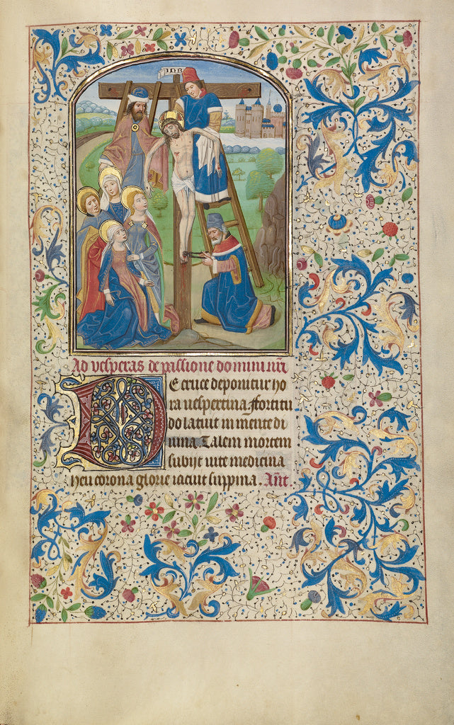 Willem Vrelant:The Deposition, Poster Print Wall Art