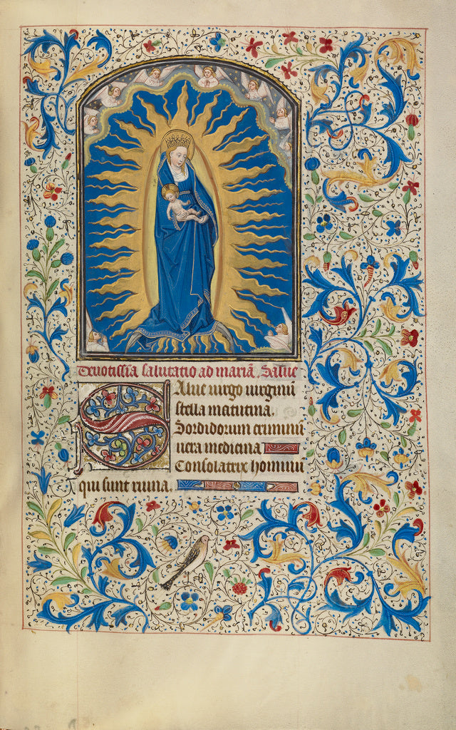 Willem Vrelant:The Virgin and Child, Poster Print Wall Art