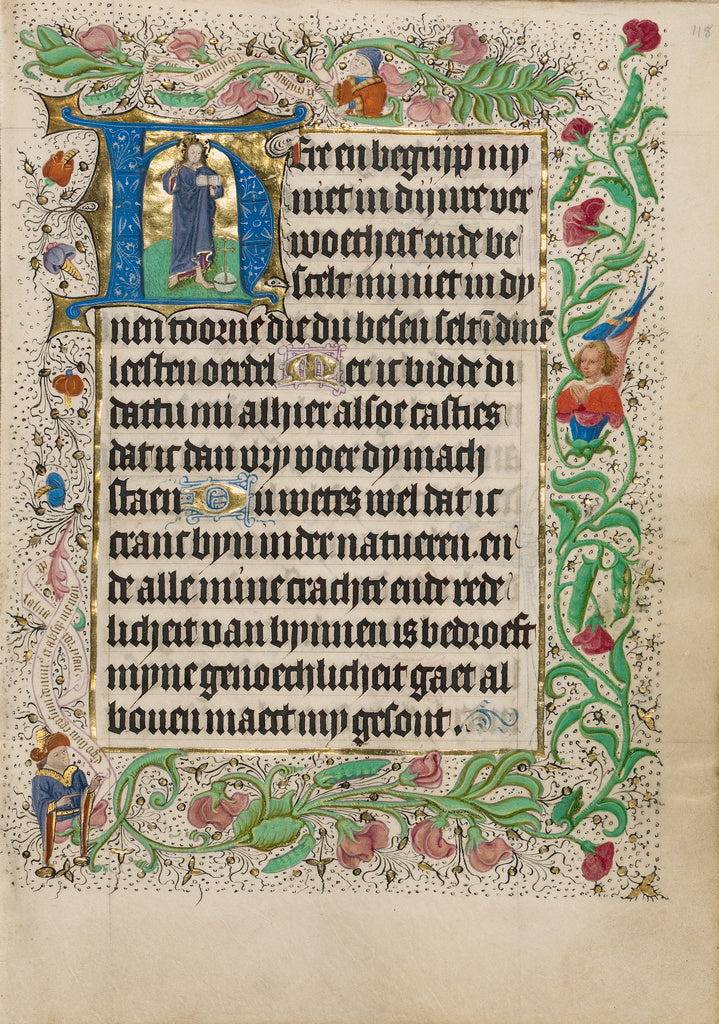 Master of Evert Zoudenbalch:Initial H: Salvator Mundi, Poster Print Wall Art
