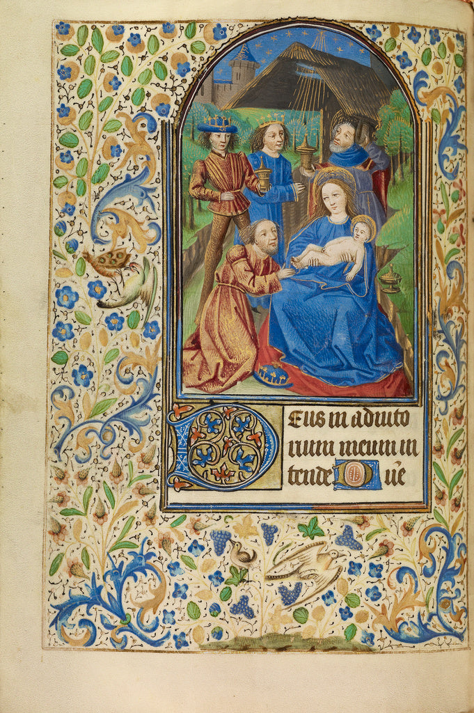 Master of Jacques of Luxembourg:The Adoration of the Magi, Poster Print Wall Art