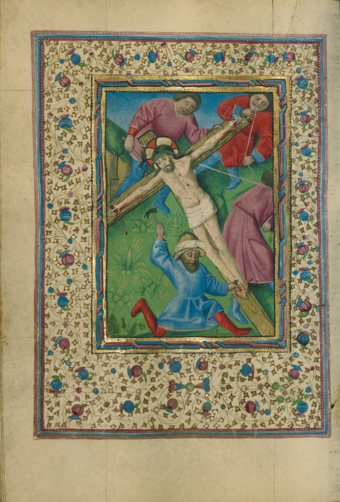 Unknown:Christ Nailed to the Cross, Poster Print Wall Art