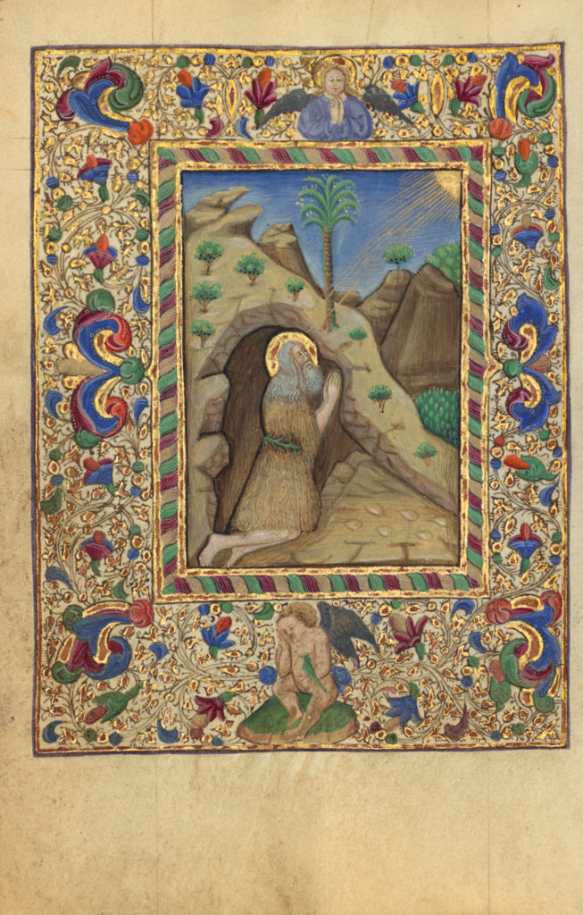 Unknown:The Hermit Honofrius in Prayer, Poster Print Wall Art