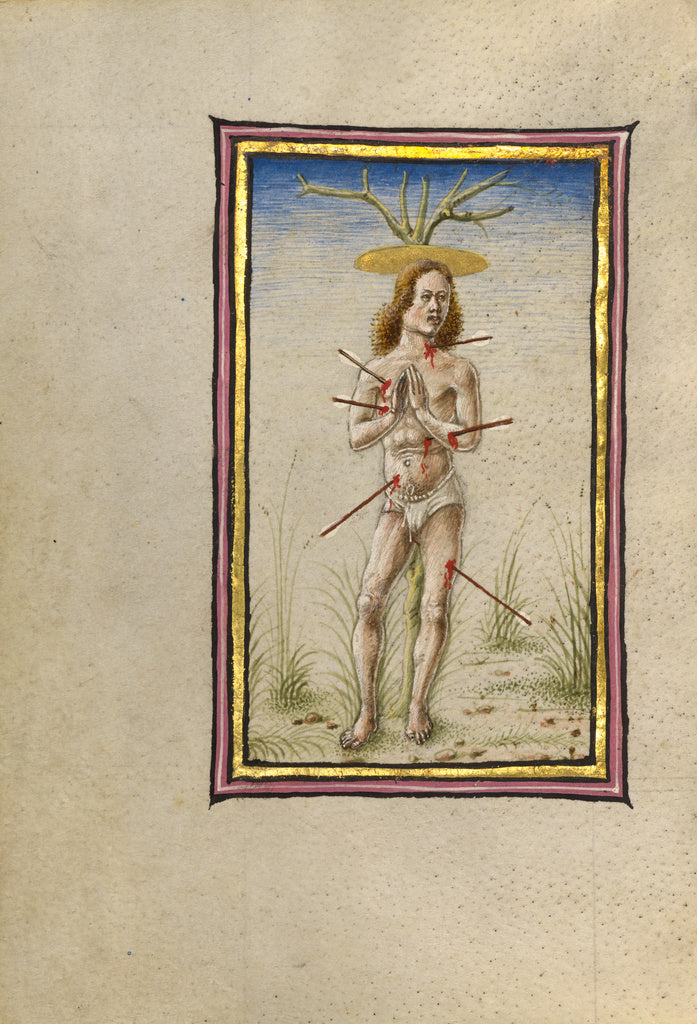 Taddeo Crivelli:The Martyrdom of Saint Sebastian, Poster Print Wall Art