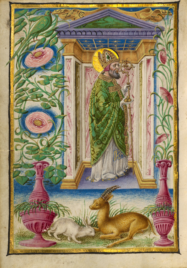 Taddeo Crivelli:Saint Nicholas, Poster Print Wall Art