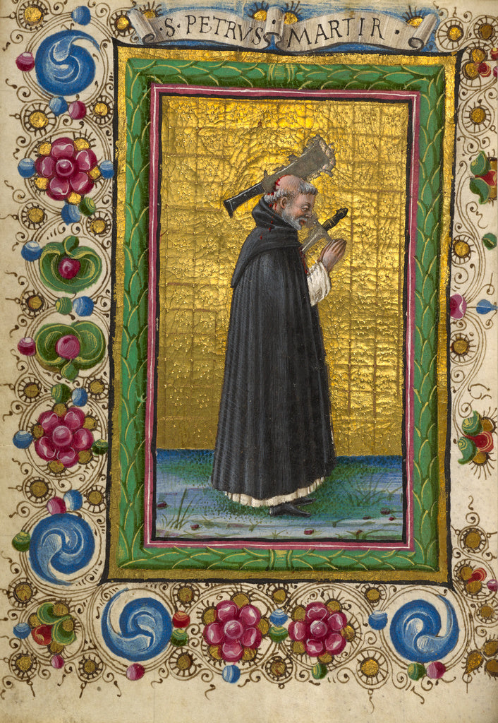 Taddeo Crivelli:Saint Peter Martyr, Poster Print Wall Art