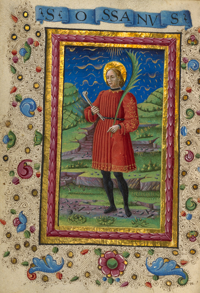Guglielmo Giraldi:Saint Ossanus, Poster Print Wall Art