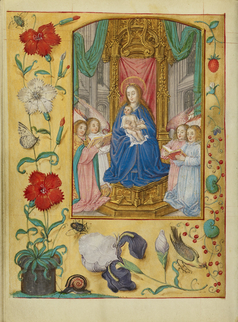 Gerard HorenboutWorkshop of:The Virgin and Child Enthroned, Poster Print Wall Art
