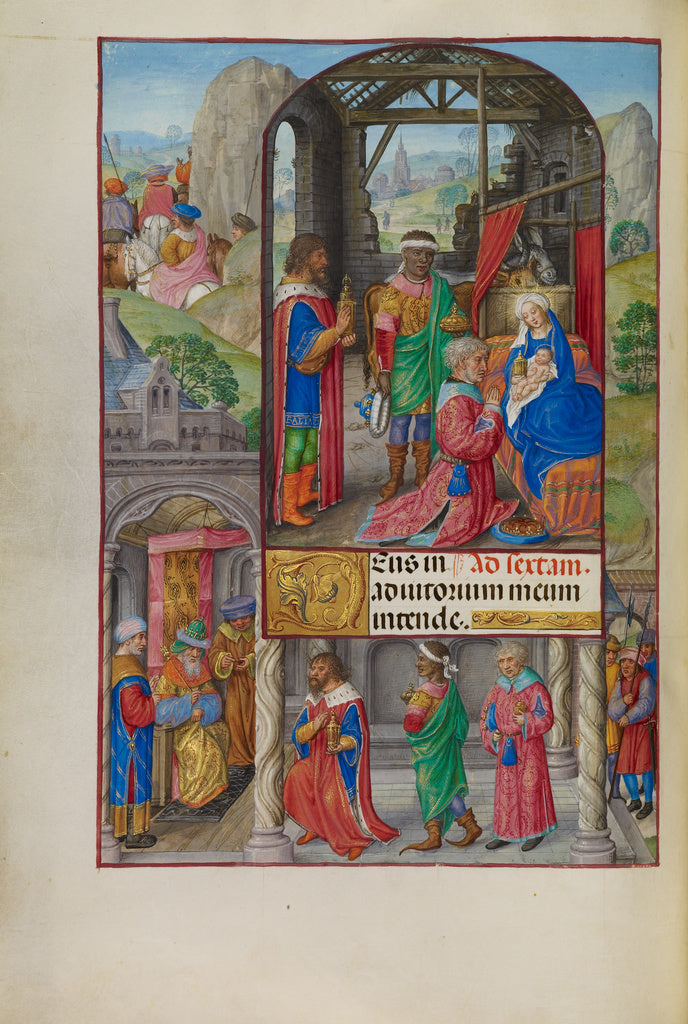 Master of James IV of Scotland:The Adoration of the Magi,16x12"(A3)Poster