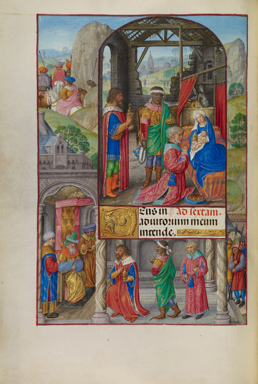 Master of James IV of Scotland:The Adoration of the Magi,16x12"(A3)Poster