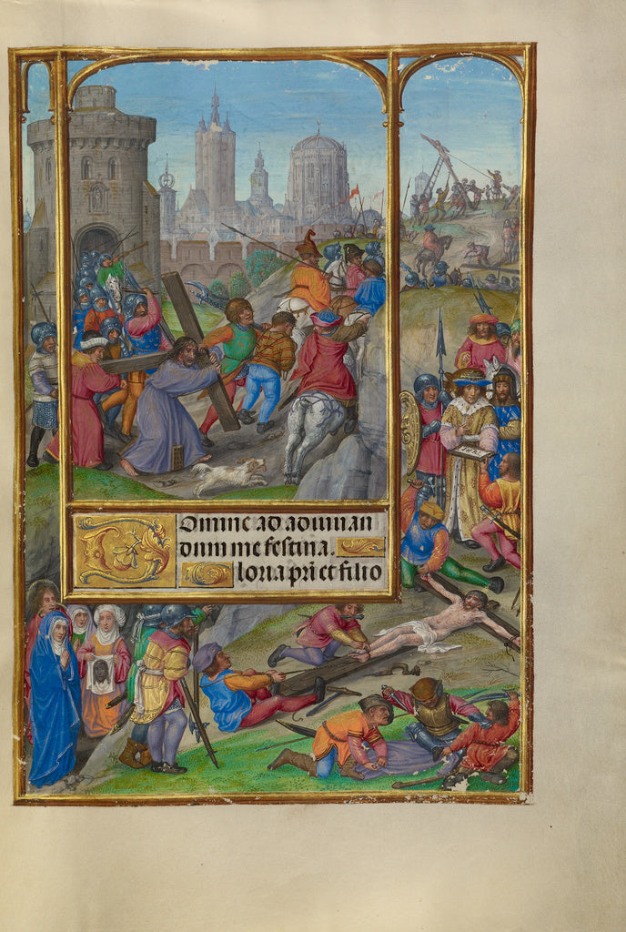Master of James IV of Scotland:The Way to Calvary, Poster Print Wall Art