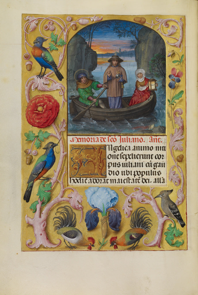 Master of James IV of Scotland:Saint Julianus and his Wife, Poster Print Wall Art