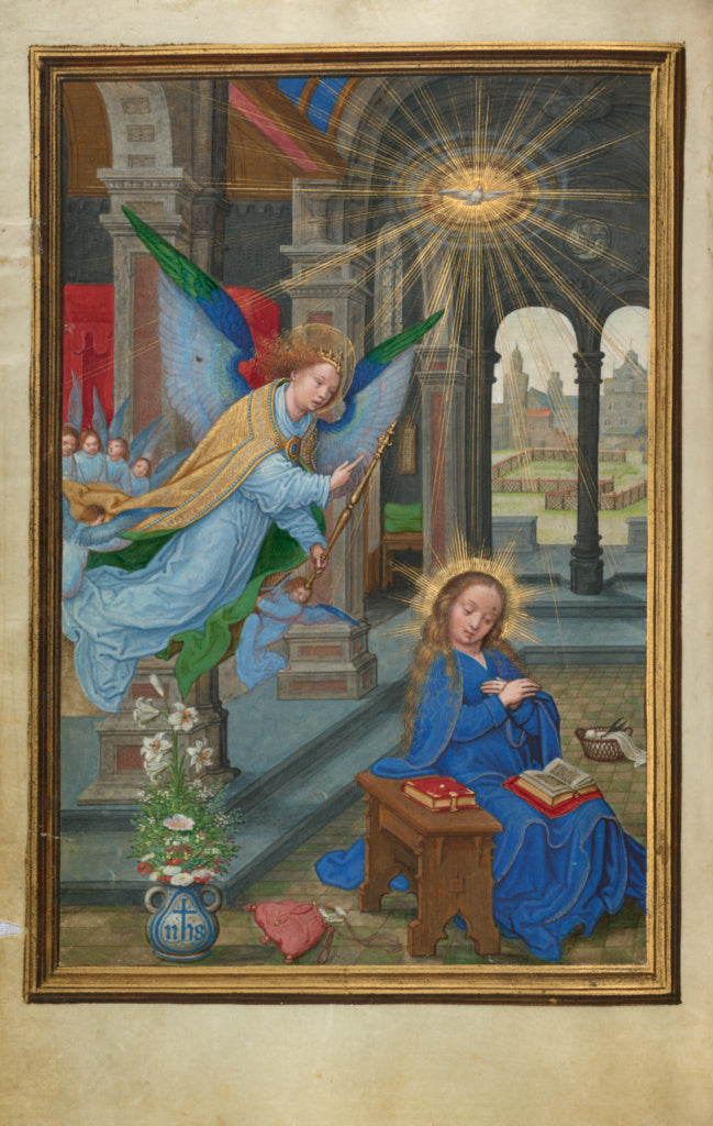 Simon Bening:The Annunciation,16x12