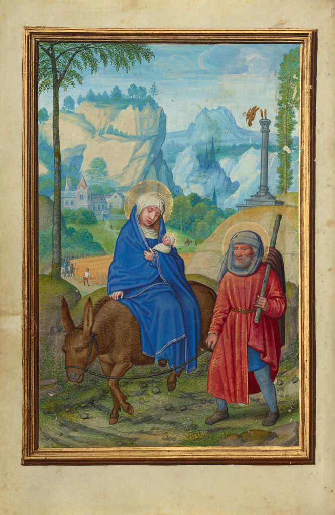 Simon Bening:The Flight into Egypt, Poster Print Wall Art