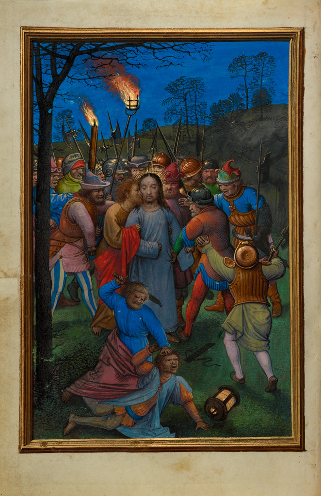 Simon Bening:The Betrayal of Christ, Poster Print Wall Art