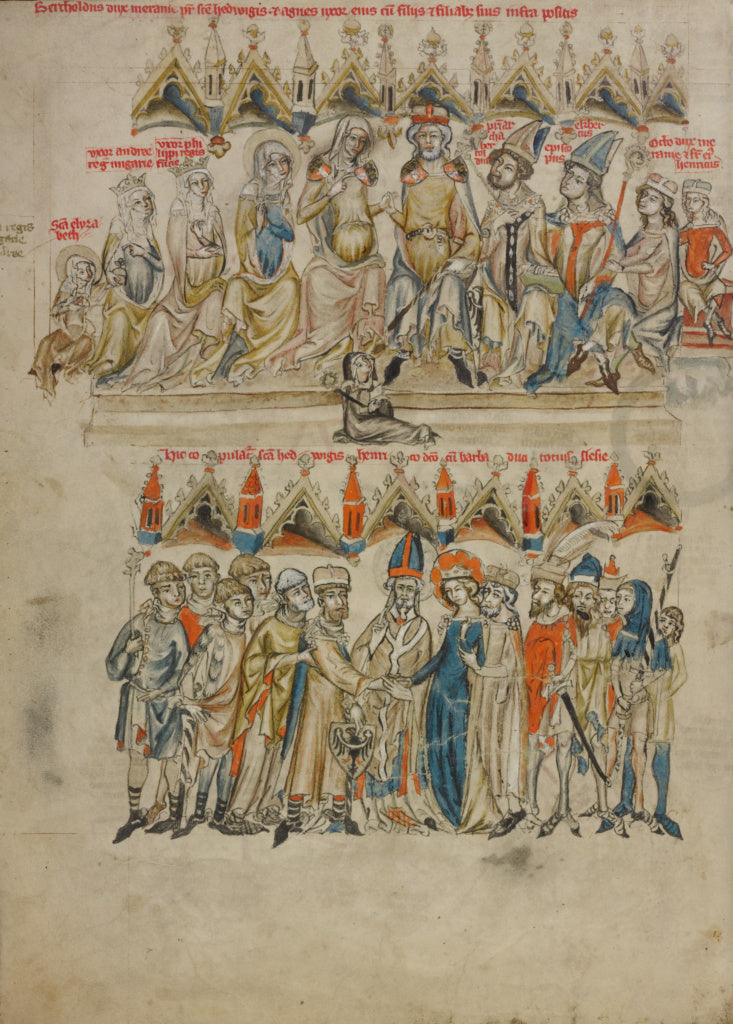 Unknown maker:The Family of Berthold VI; The Marriage of Sai, Poster Print Wall Art