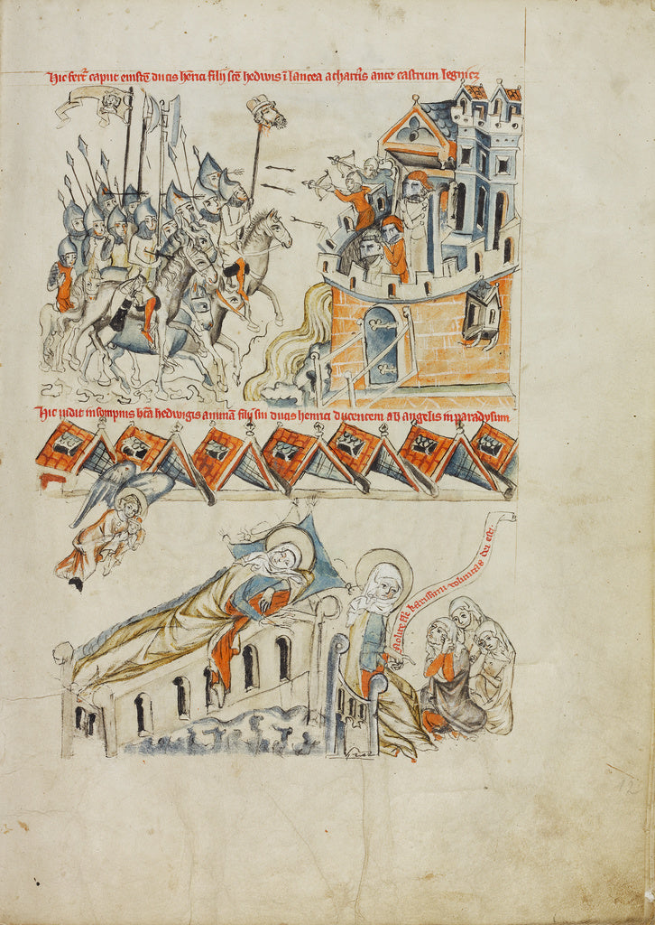 Unknown maker:The Tartars Carrying the Head of Heinrich befo, Poster Print Wall Art